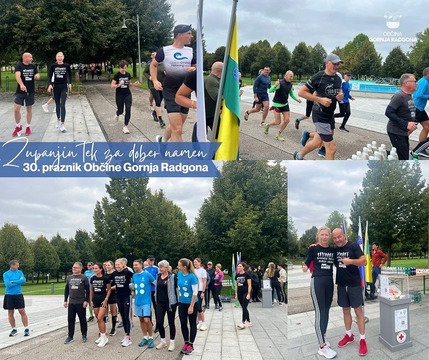 Županjin tek za dober namen 30. praznik Občine Gornja Radgona